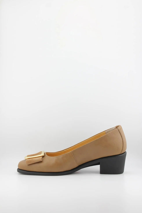 DFC Relax Block Heel Loafer with Buckle
