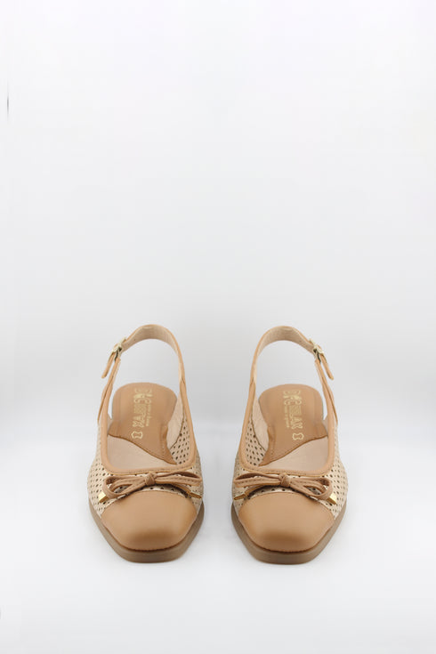 DFC Relax Perforated Slingback Wedge Sandals