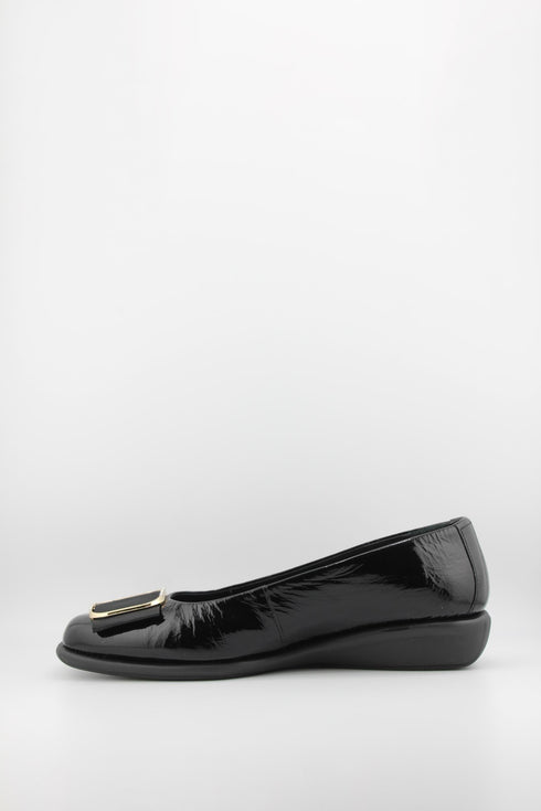 DFC Relax Patent Leather Ballet Flat with Buckle