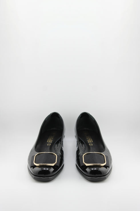 DFC Relax Patent Leather Ballet Flat with Buckle