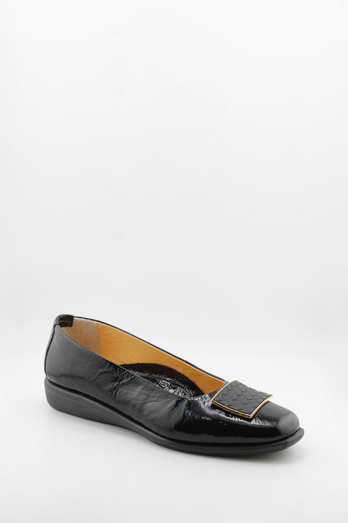 DFC Relax Buckled Leather Comfort Slip-On Flat