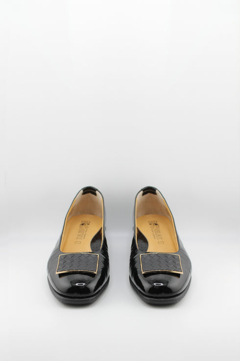 DFC Relax Buckled Leather Comfort Slip-On Flat