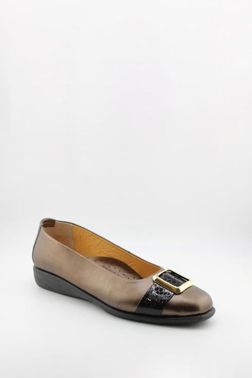 DFC Relax Elegant Leather Loafers with Buckle