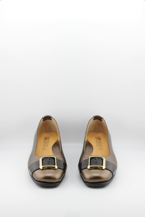 DFC Relax Elegant Leather Loafers with Buckle