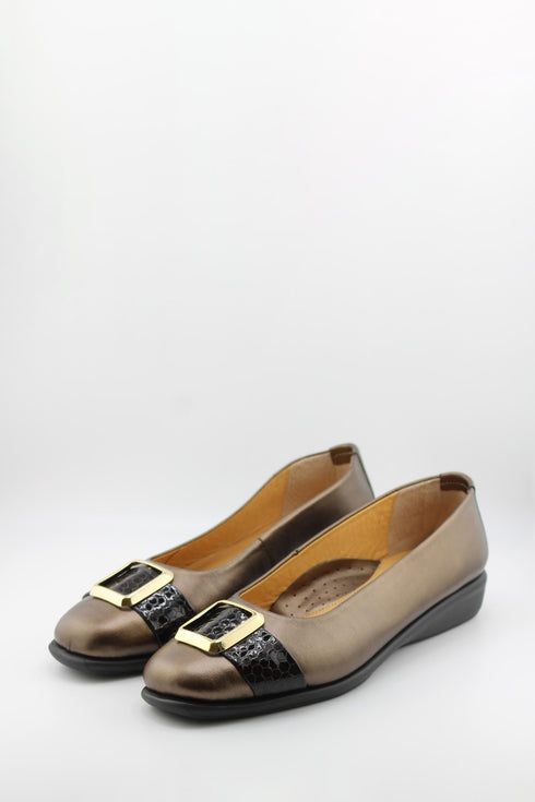 DFC Relax Elegant Leather Loafers with Buckle
