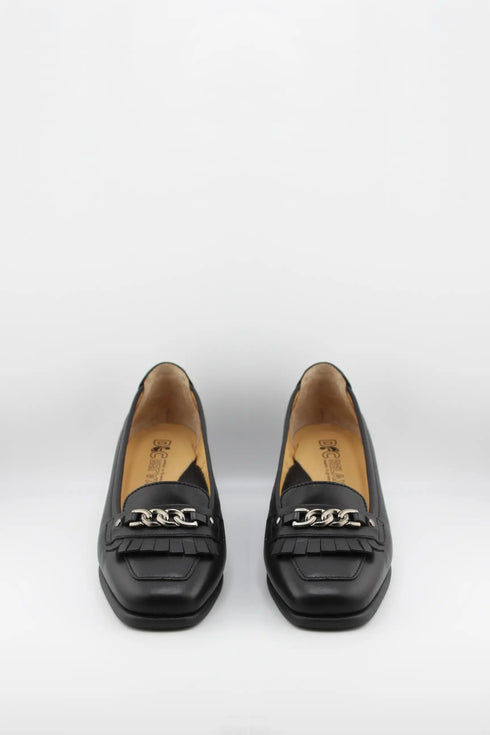 DFC Relax Chain and Tassel Block Heel Loafer