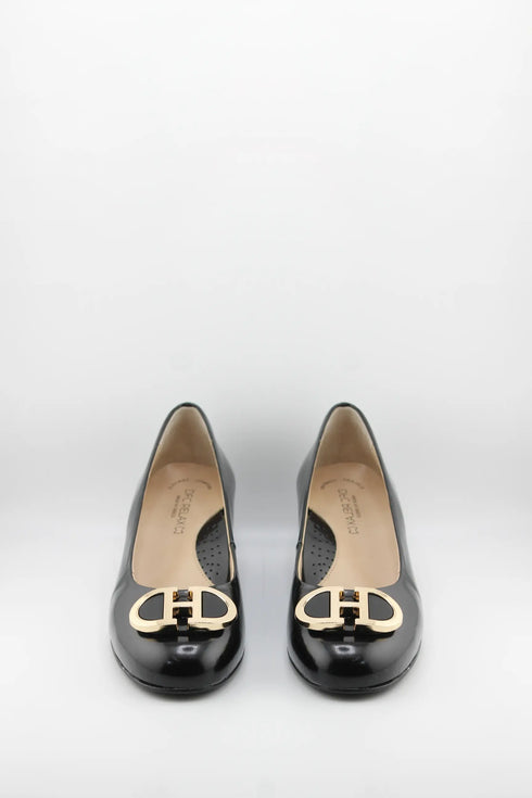 DFC Relax Block Heel Patent Leather Loafers