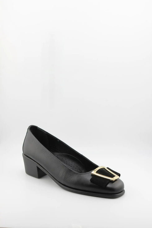 DFC Relax Block Heel Loafer with Buckle