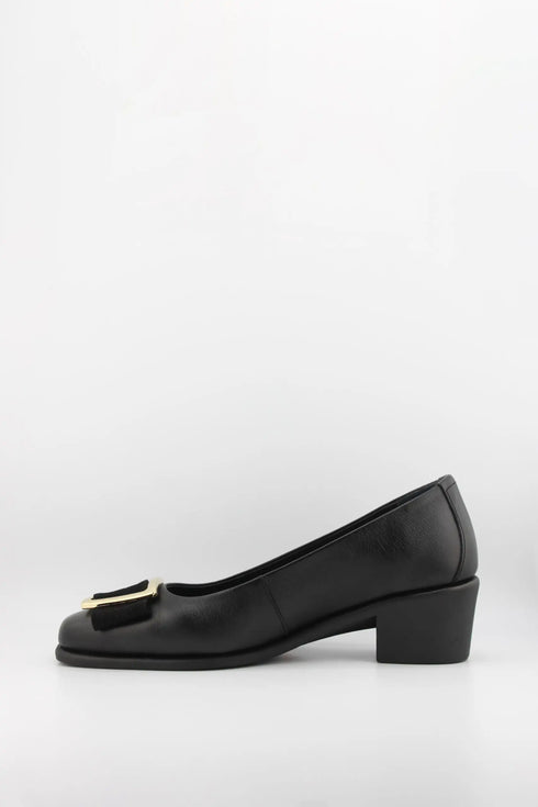 DFC Relax Block Heel Loafer with Buckle