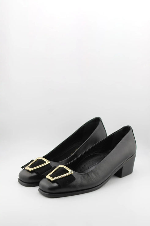 DFC Relax Block Heel Loafer with Buckle