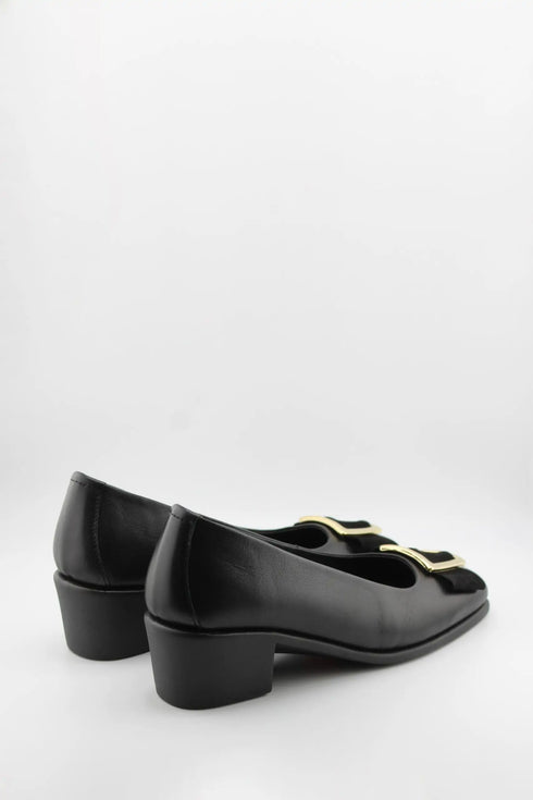 DFC Relax Block Heel Loafer with Buckle