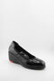 DFC Relax Patent Leather Wedge Slip-On Loafers