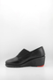 DFC Relax Elegant Leather Wedge Slip-On Loafers