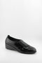 DFC Relax Textured Patent Leather Wedge Loafers