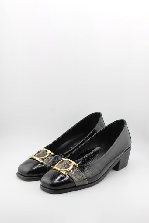 DFC Relax Patent Leather Loafer with Buckle