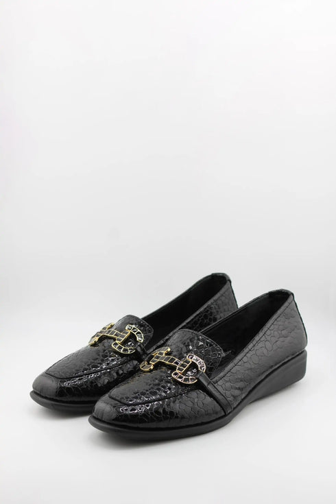 DFC Relax Crocodile Patterned Loafer with Buckle