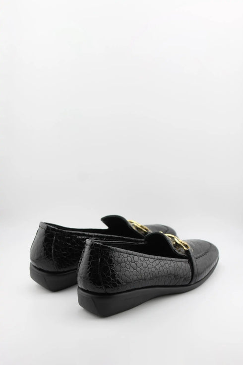 DFC Relax Crocodile Patterned Loafer with Buckle