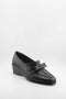 DFC Relax Leather Wedge Loafers with Bow