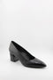 DFC Relax Patent Textured Block Heel Pumps