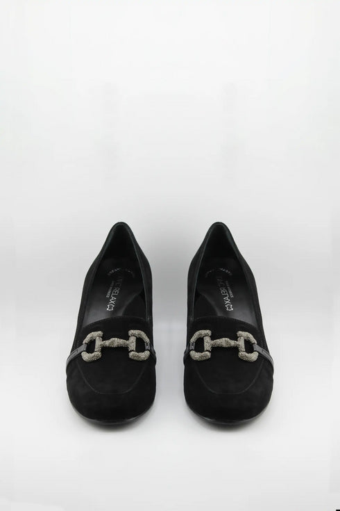 DFC Relax Block Heel Loafer with Chain Detail