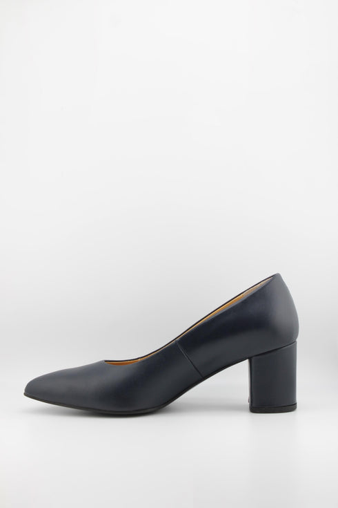 DFC Relax Pointed Toe Block Heel Pumps