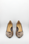 DFC Relax Textured Leather Block Heel Pumps