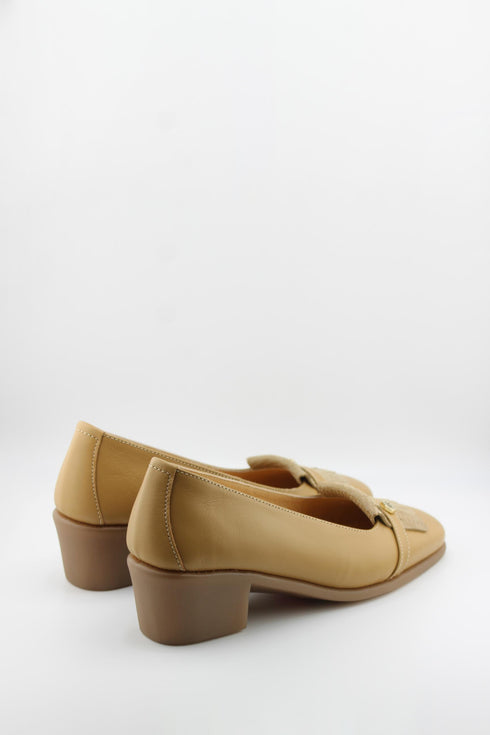 DFC Relax Leather Loafer with Fringed Accent