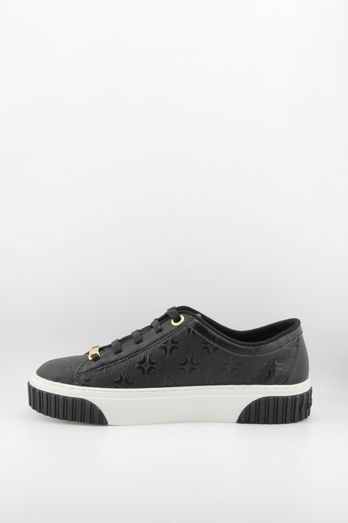 Luz da lua Embossed Monogram Low-Top Sneakers
