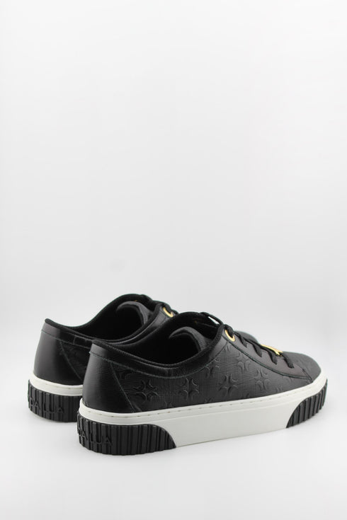 Luz da lua Embossed Monogram Low-Top Sneakers