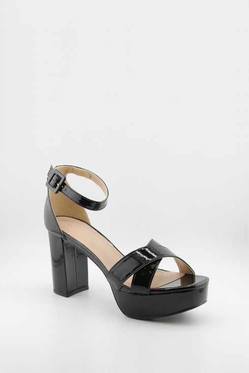 Luz da lua Platform Block Heel Ankle Strap Sandals