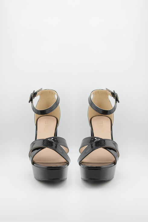 Luz da lua Platform Block Heel Ankle Strap Sandals