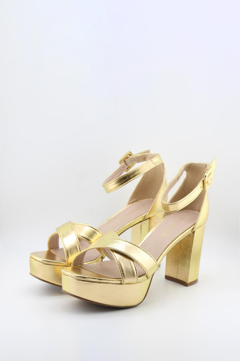 Luz da lua Platform Block Heel Ankle Strap Sandals
