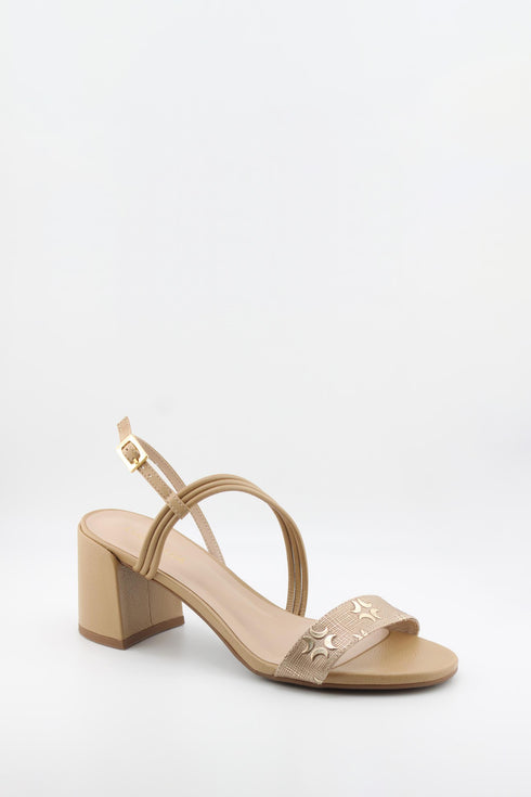 Luz da lua Strappy Block Heel Sandal