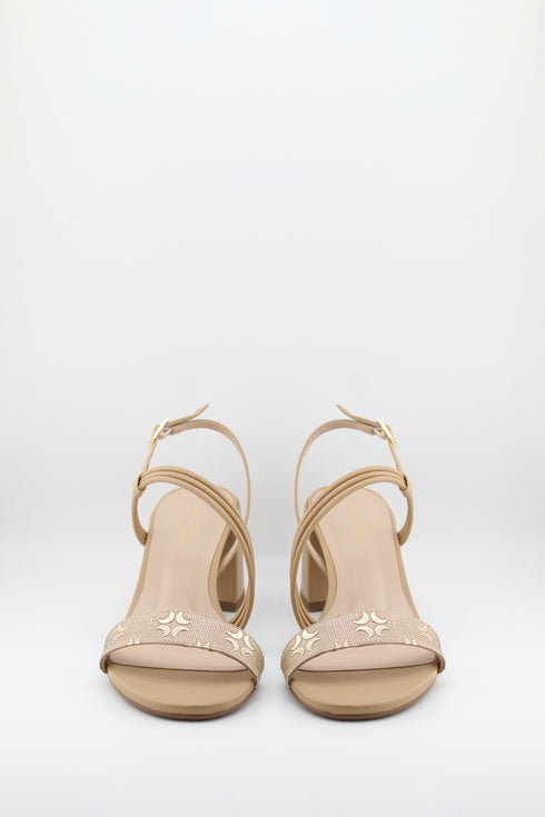 Luz da lua Strappy Block Heel Sandal
