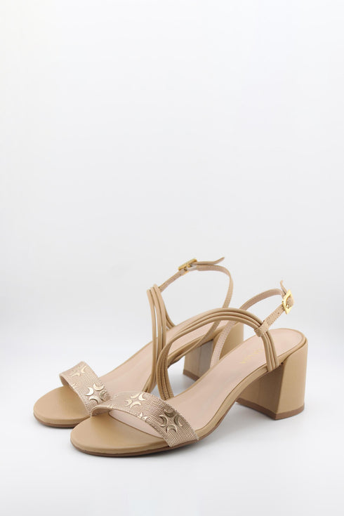 Luz da lua Strappy Block Heel Sandal