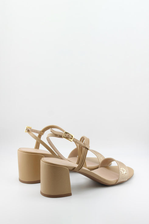 Luz da lua Strappy Block Heel Sandal