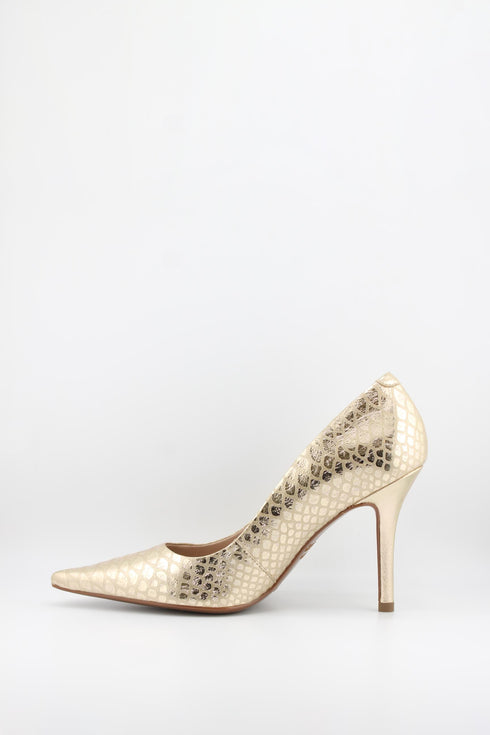 Luz da lua Snakeskin Pattern Stiletto Pumps