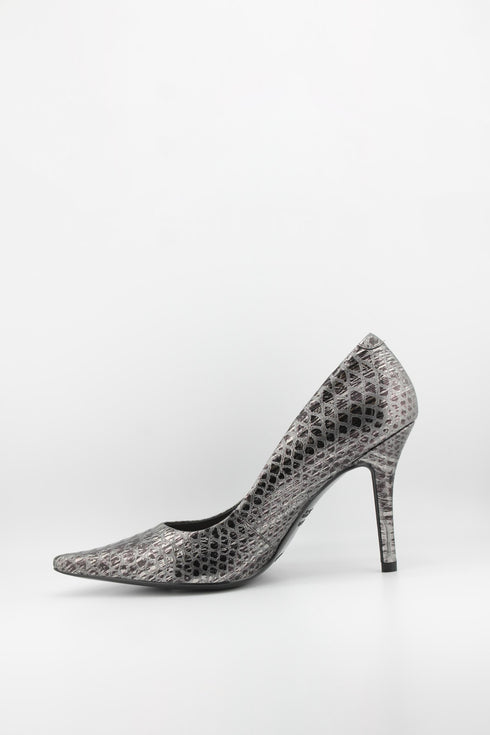 Luz da lua Snakeskin Pattern Stiletto Pumps