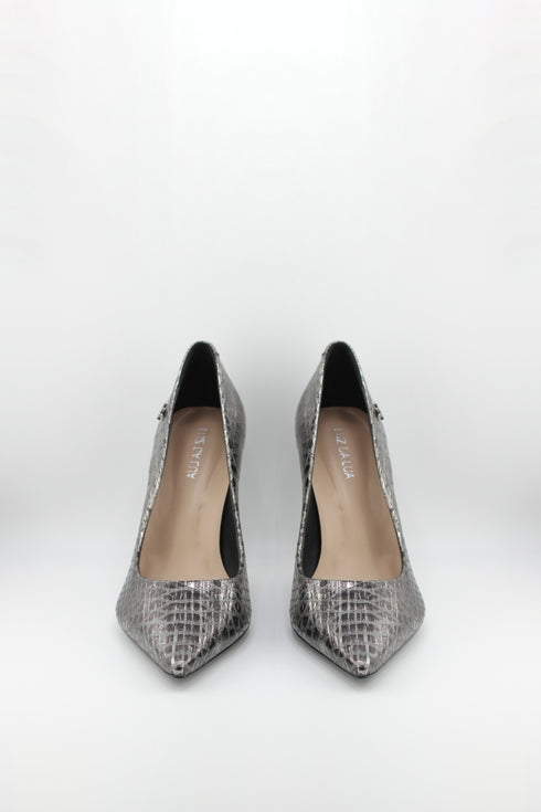 Luz da lua Snakeskin Pattern Stiletto Pumps