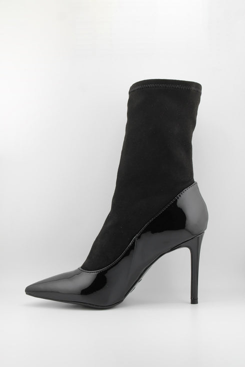 Invoice Patent Leather Stiletto Ankle Boot