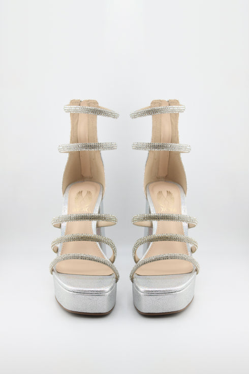 Invoice Elegant Strappy Platform Block Sandal