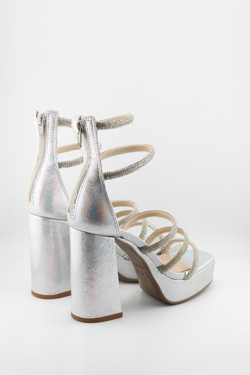 Invoice Elegant Strappy Platform Block Sandal