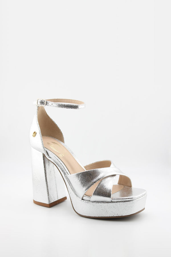 Invoice Strappy Platform Block Heel Sandals