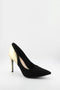Invoice Pointed Toe Two-Tone Stiletto Pumps
