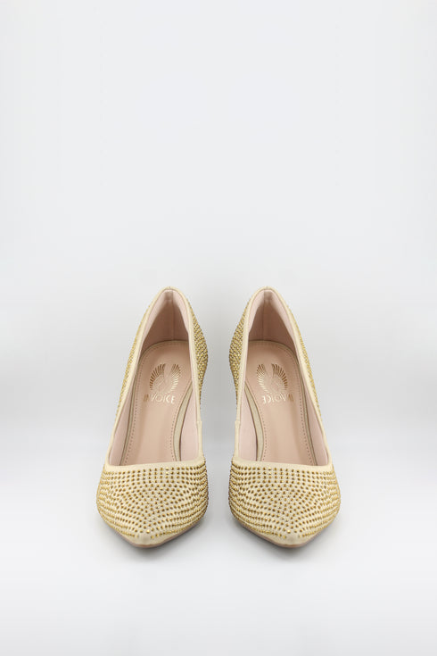 Invoice Elegant Studded Stiletto Heels