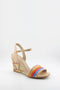 Capelli Rossi Strappy Multicolor Wedge Sandal