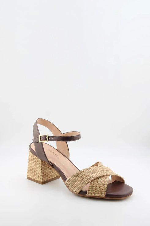 Capelli Rossi Strappy Woven Block Heel Sandals