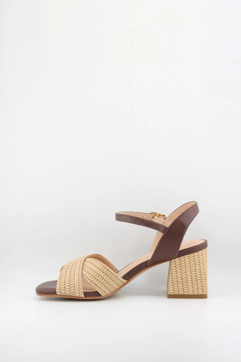 Capelli Rossi Strappy Woven Block Heel Sandals