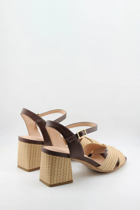 Capelli Rossi Strappy Woven Block Heel Sandals