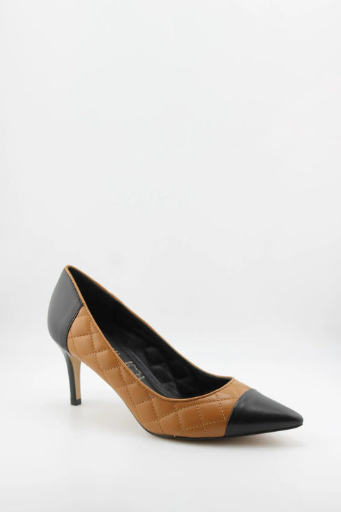 Capelli Rossi Quilted Leather Pointed Toe Pumps